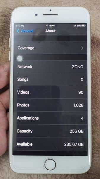 Iphone 8+ 256GB PTA approved 6