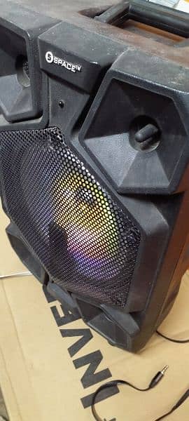 space Rechargeable Speaker With Mic High Quality Sound 3