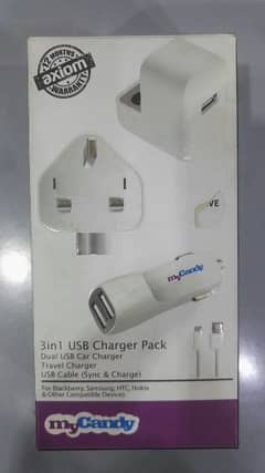 3 in 1 usb charger dual usb