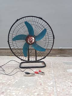 DC table fan solar fan