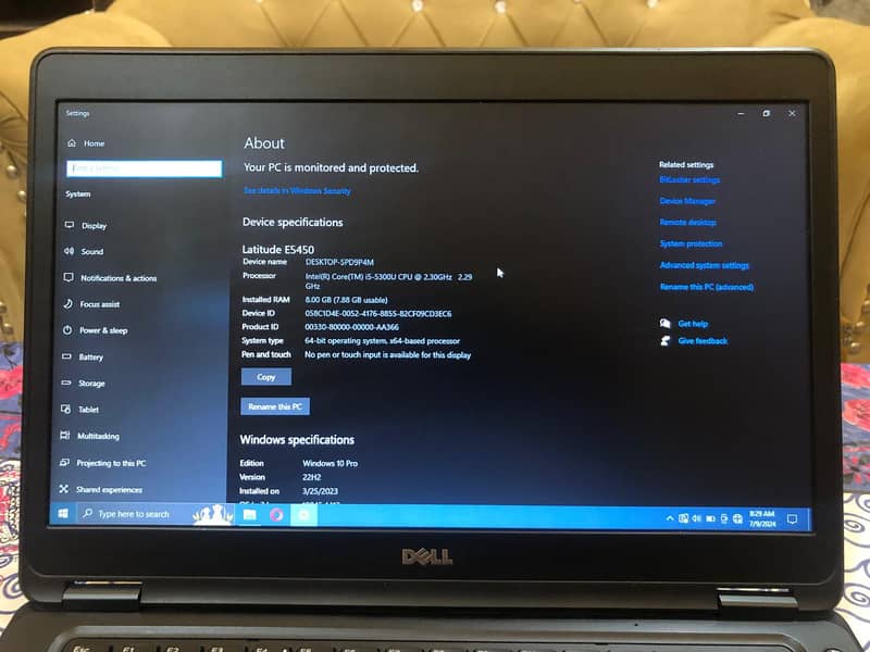 Dell latitude 5450 with charger, battery 5