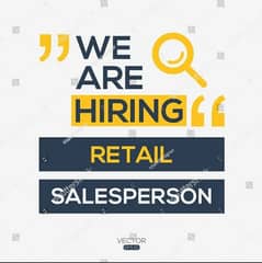 We are hiring Sales Staff for Abaya Outlet