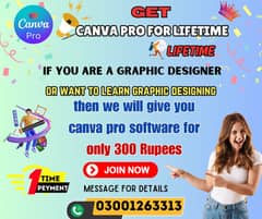 Canva Pro for Lifetime with Urdu Fonts for Rs 300 only