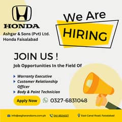 Exciting Job Opportunities at Honda - Join Us Today!