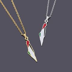 Stainless Steel Palestine Necklaces Delivery All Over Pakistan