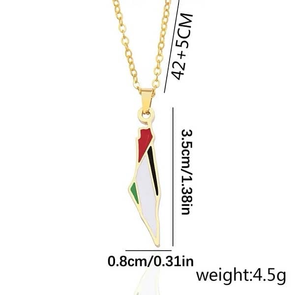 Stainless Steel Palestine Necklaces Delivery All Over Pakistan 1