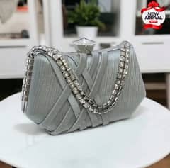 Bridal metal clutch for ladies 0