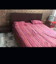 king size bed for sale with mattress and side tables