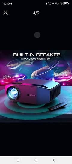 Projector for Outdoor Movies, vamvo L6200 1080P