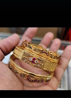 gold plated bangles 0