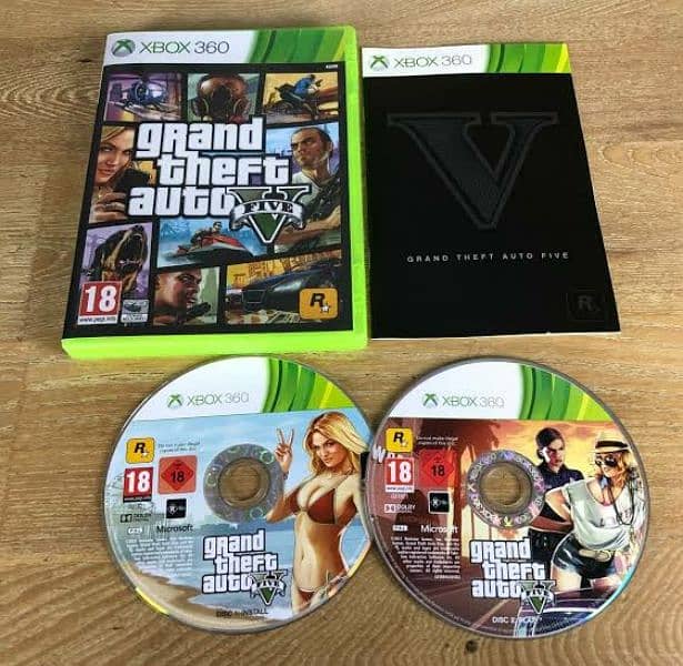 Xbox 360 Gta 5 Original Cd 2 DvDs 1