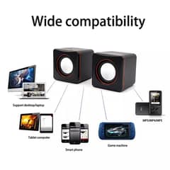 Premium Mini USB Speakers for Laptops, PCs, and Mobiles