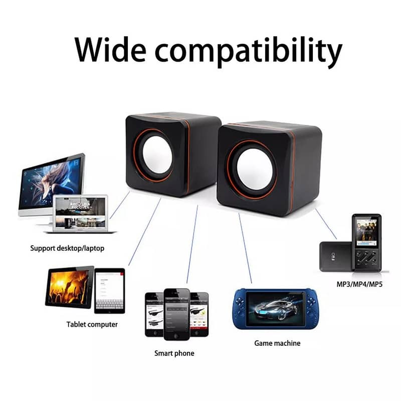 Premium Mini USB Speakers for Laptops, PCs, and Mobiles 0