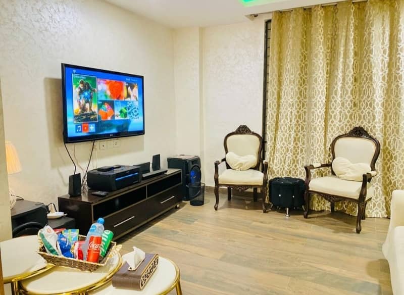 Daily Basis Studio Furnished Apartment Available in GOLD CREST RESIDENCY PHASE 4 DHA LAHORE 2