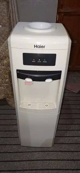 haier water dispenser with mini refrigerator hot and cold 2
