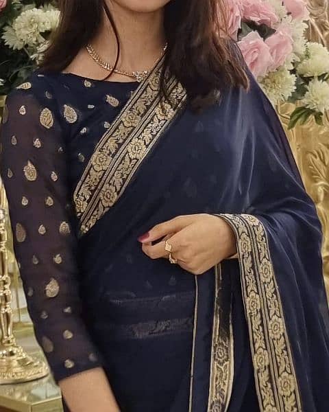 Blue Saree 0