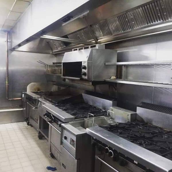 Pizza setup complete commercial kitchen cousin equipment , pizza oven 11