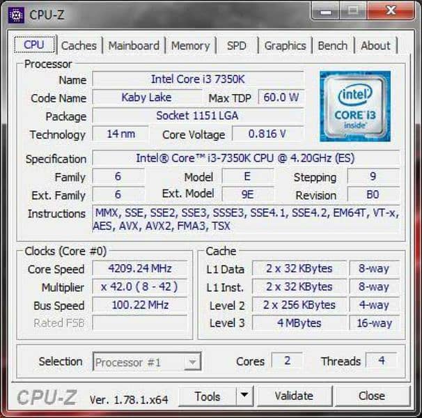 gaming core i3 7350k 1