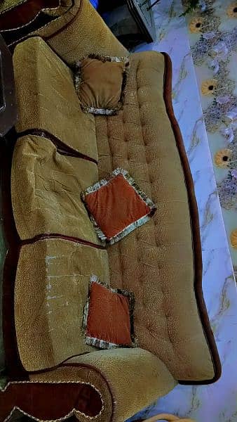 sofa set and 3 tables set for sale 0