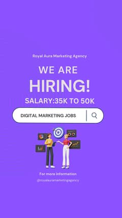 Digital marketing and social media management job