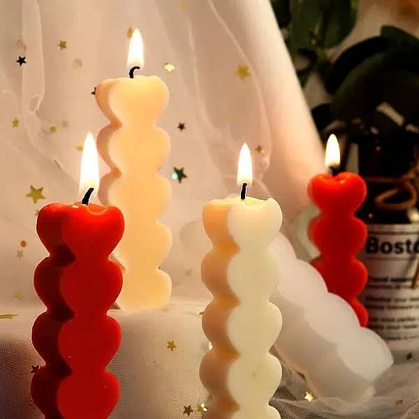 heart shape scented candles /gift /decor 0