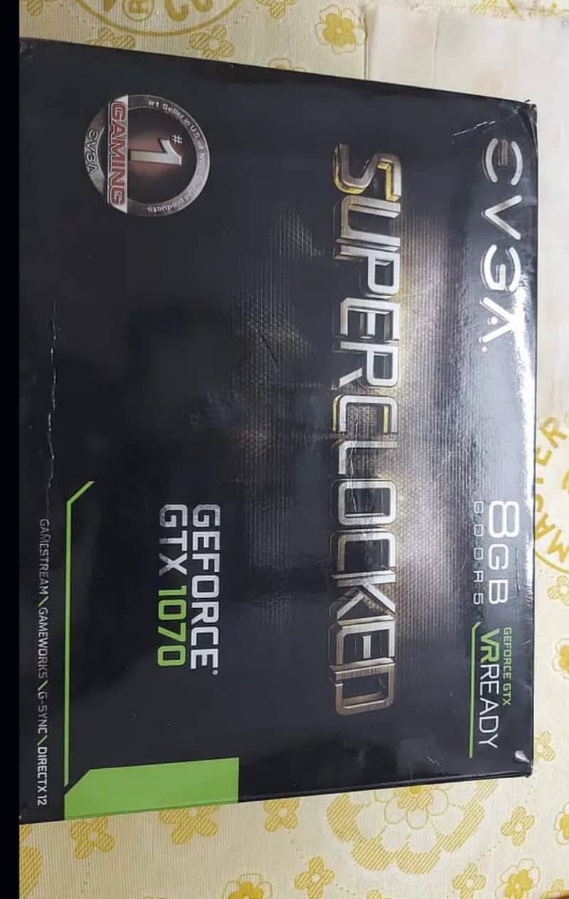 GTX 1070 EVGA graphic card 8 GB 4