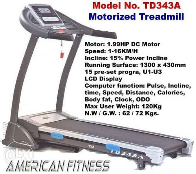 America fitness treadmill 0