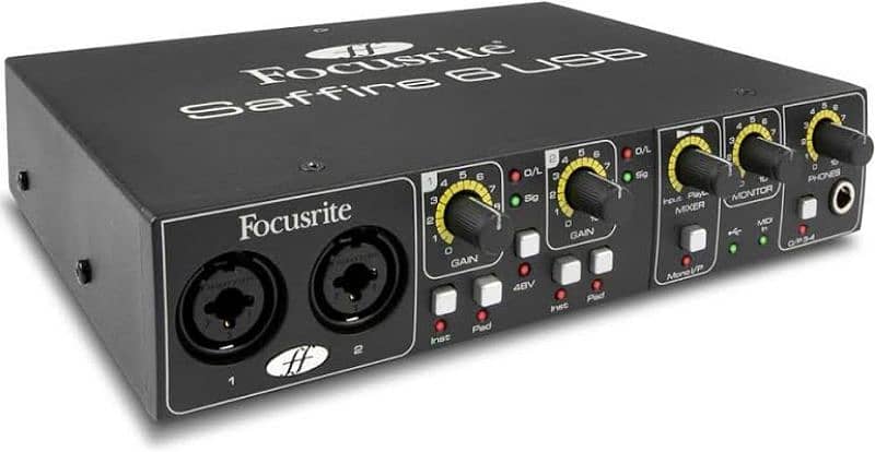 focusrite saffire 6 usb interfacej 2