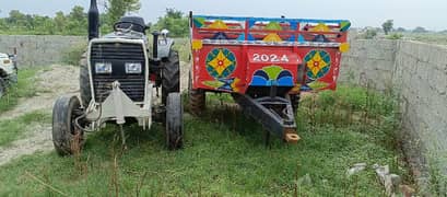 Tractor, trolly and blade for sale poora set