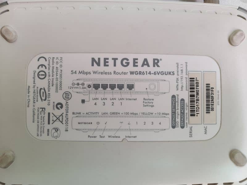 NETGEAR WIRELESS WIFI ROUTER 3