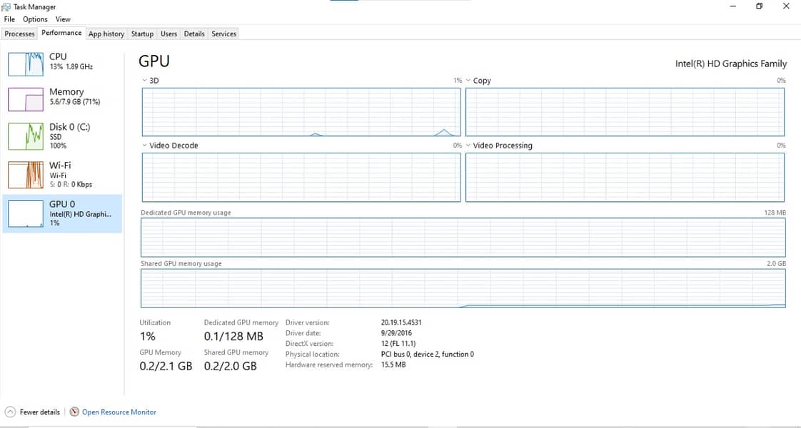 Dell Core i3 4th generation 256 SSD 8GB Ram 7