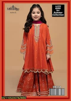 Kids lawn new collection | kids lawn embroidery dress