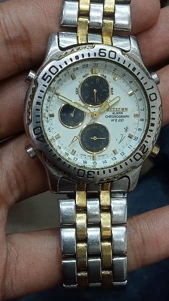 Citizen Antique Chronograph Watch 03132122789 1