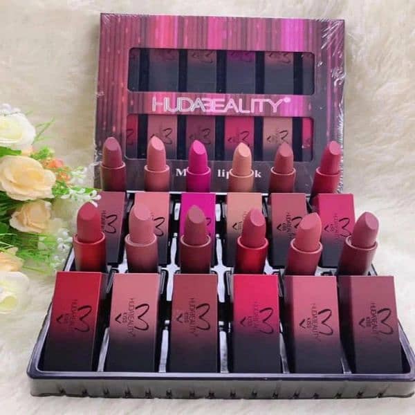 Huda Beauty Matte Lipstick Set (12 Pcs) 0