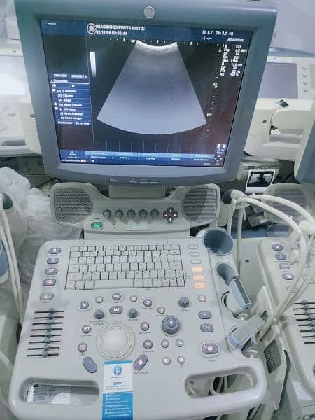 GE American Logiq P5 Color Doppler with Convex and Linear Probes 2