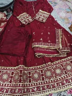 beautiful mehroon colour frock