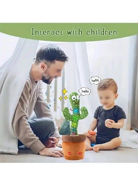 Dancing Cactus Plush Toy For Kids 4