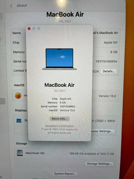 Apple Macbook Air M2 13.6 inch 5