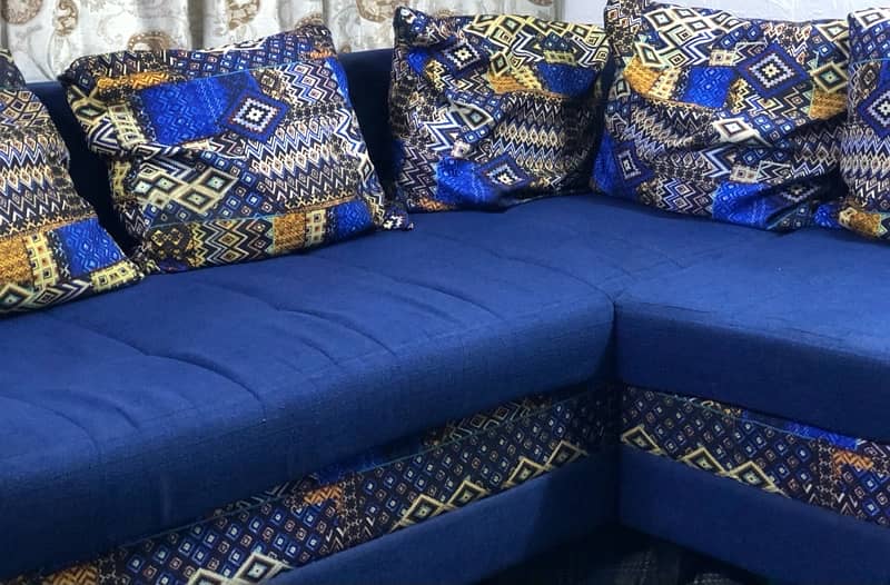 5 Seater L Shape Sofa Set 8