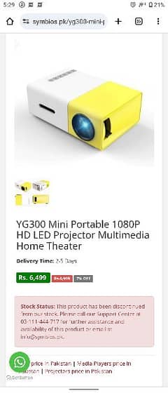 Brand New Yg300 projector