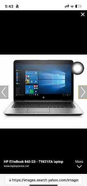 HP Elitebook i5 6th gen 8gb ram 256 m2 ssd ten by ten 1