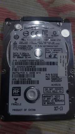 500 GB Hard drive with cover