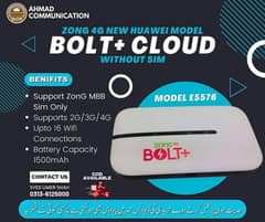 ZonG 4G Huawei Model Bolt+ Cloud Device.