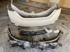 Toyota Corolla Grande 2015 Front lights, both bumpers and front Grill