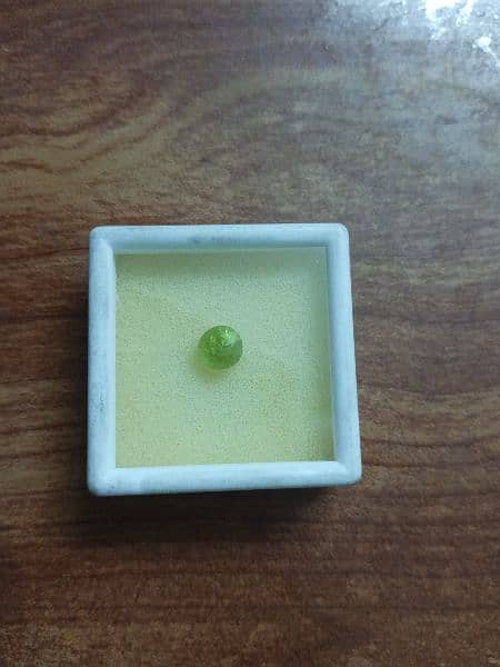 New Peridot Stone Original. Diamond Cut 1