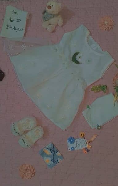 baby girl frock with shose 1