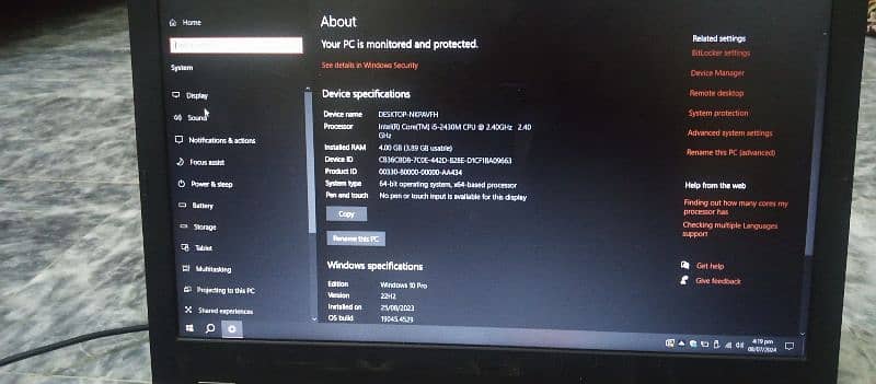 Lenovo Thinkpad Core i5 2nd gen 4gb ram 4h battery timing 3