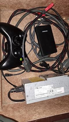 Xbox Wireless controller Hard drive full of games and power suply