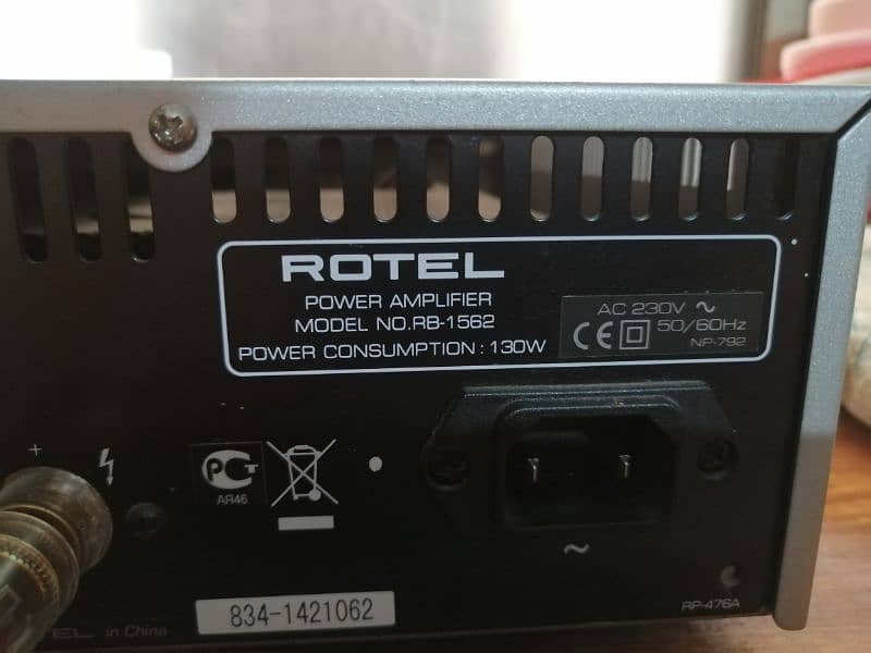 Rotel Amplifier, SONOS Connect, Bowers and Wilkins Speakers 2