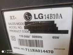 lG TV Model nbr 14D7RG-th 0